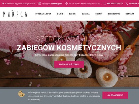 www.munecakrakow.pl - gabinet kosmetyczny kraków