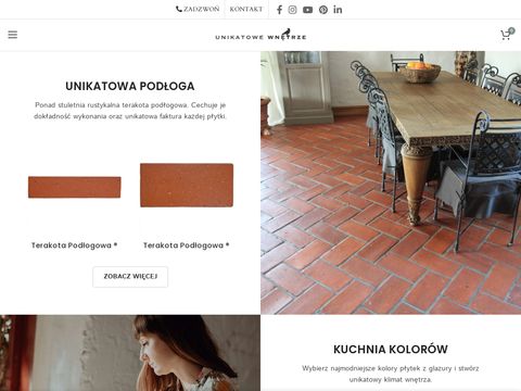 Imitacja cegły na ścianę - unikatowewnetrze.pl